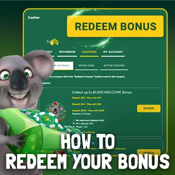 How to redeem welcome bonus